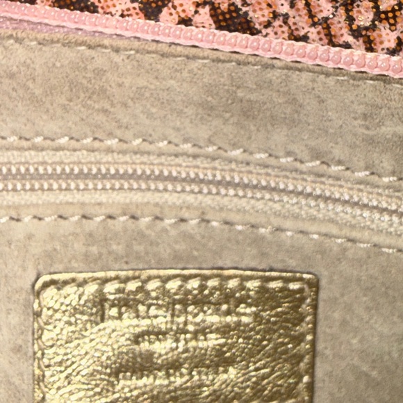 Kate Spade Pink and Black Snake Print Clutch - Picture 6 of 15